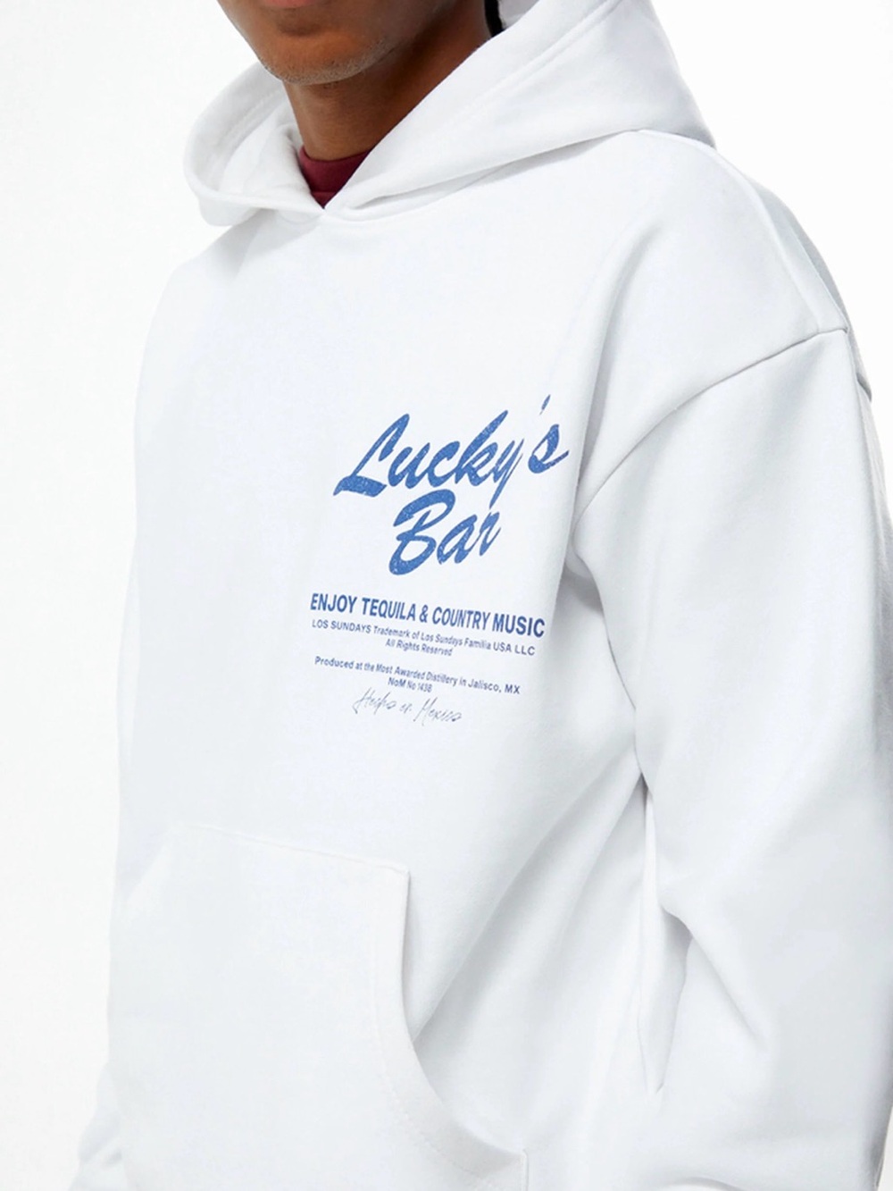 PacSun White Pullover Hoodie